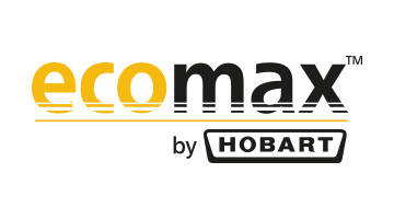 Logo ecomax by Hobart – marchio per lavabicchieri e lavastoviglie professionali per ristoranti, soluzioni compatte ed efficienti.